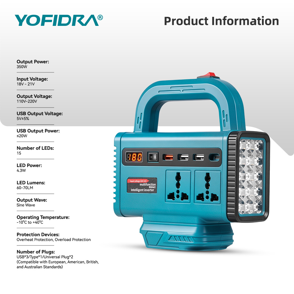 Портативный инвертор YOFIDRA 2 – обзор и цена Ac Outdoor Power